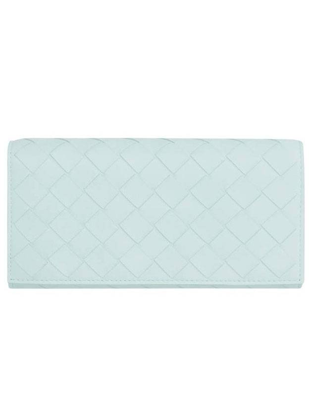 Intrecciato Large Flap Long Wallet Sky Blue - BOTTEGA VENETA - BALAAN 1