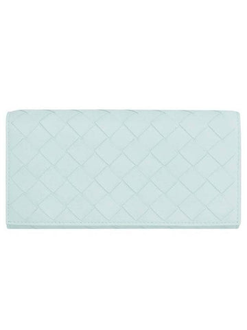 Intrecciato Large Flap Long Wallet Sky Blue - BOTTEGA VENETA - BALAAN 1