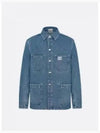 Charm Overshirt Cotton Twill Denim Jacket Blue - DIOR - BALAAN 2