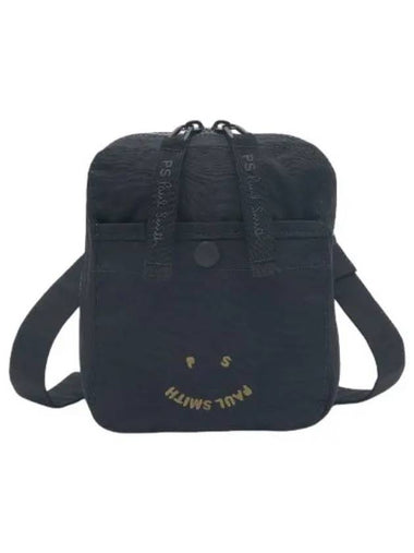 Smile Face Logo Crossbody Bag Black Tote Handbag - PAUL SMITH - BALAAN 1