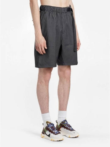 01AR1584010Tech Pack Woven Short PantsBlack Grid - NIKE - BALAAN 1