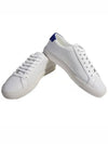 Andy Glitter Leather Low Top Sneakers White Blue - SAINT LAURENT - BALAAN 6