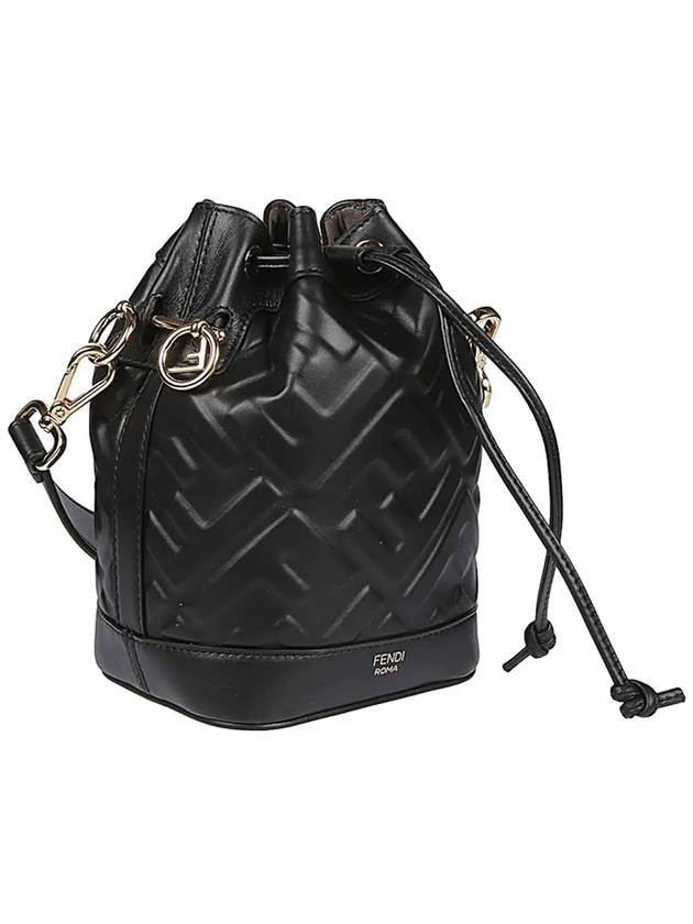 Mon Tresor FF Motif Leather Mini Bag Black - FENDI - BALAAN 5