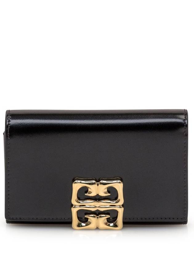 4G Liquid Box Leather Half Wallet Black - GIVENCHY - BALAAN 2