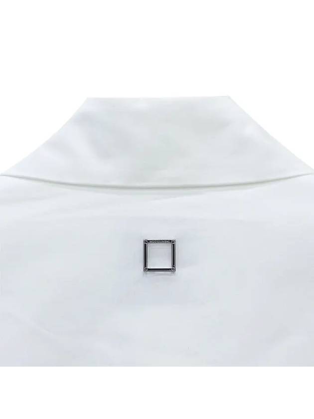 Cotton Back Logo Long Sleeve Shirt White - WOOYOUNGMI - BALAAN 4