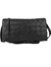 Intrecciato Mini Cross Bag Black - BOTTEGA VENETA - BALAAN 2