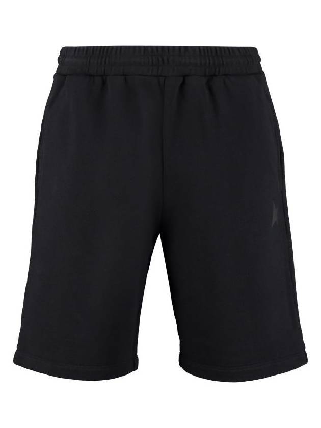 Men's Logo Printing Bermuda Shorts Black - GOLDEN GOOSE - BALAAN 1