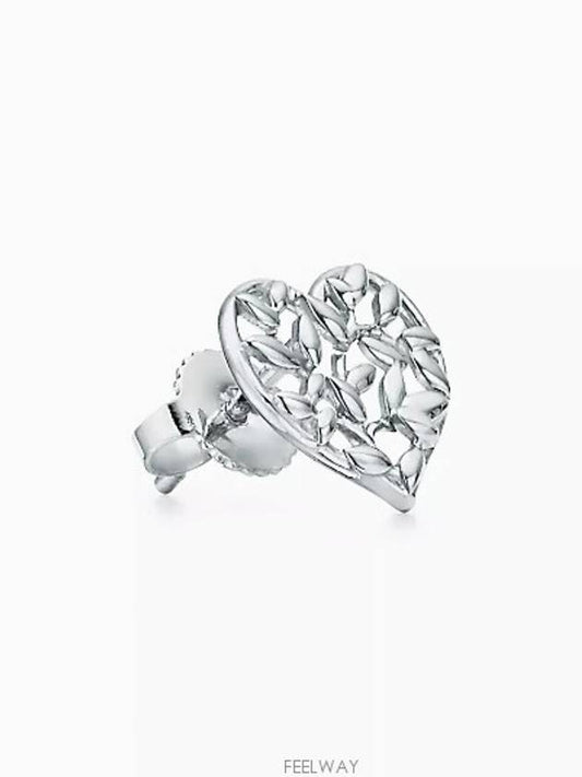 Tiffany Paloma Picasso Olive Leaf Heart Earrings - TIFFANY & CO. - BALAAN 2