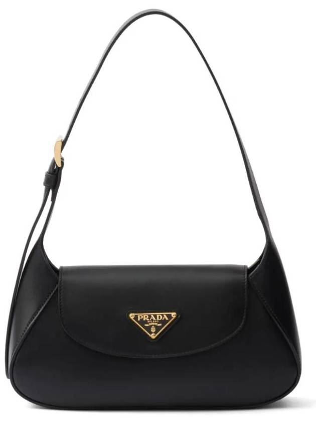 Small Leather Shoulder Bag Black - PRADA - BALAAN 1