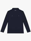 Drew Spring Slit Modified Collar T-shirt DM41LT36NAVY - DRUH GOLF - BALAAN 2