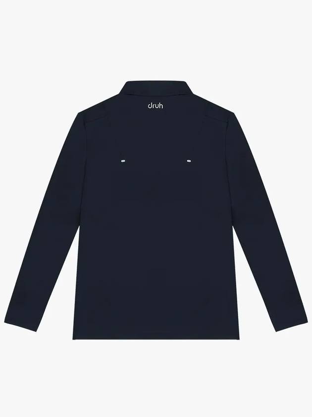 Drew Spring Slit Modified Collar T-shirt DM41LT36NAVY - DRUH GOLF - BALAAN 2