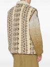 Max Print Shearling Vest Ecru Brown - ISABEL MARANT - BALAAN 3