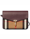 House Check Macken Cross Bag Mahogany Red - BURBERRY - BALAAN 2