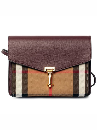 House Check Macken Cross Bag Mahogany Red - BURBERRY - BALAAN 2