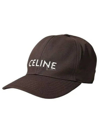 Logo Ball Cap Brown - CELINE - BALAAN 2