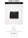 Tri-Fold Logo 3-Fold Card Wallet Black - ACNE STUDIOS - BALAAN 3