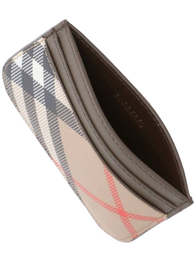 Check Card Wallet Beige - BURBERRY - BALAAN 4