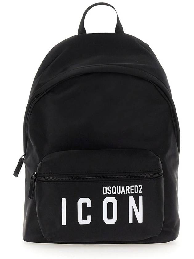 FW23 Icon Backpack Black BPM0100 11703199 - DSQUARED2 - BALAAN 2