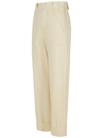 Max Mara Palio' White Cotton Pants - MAX MARA - BALAAN 2