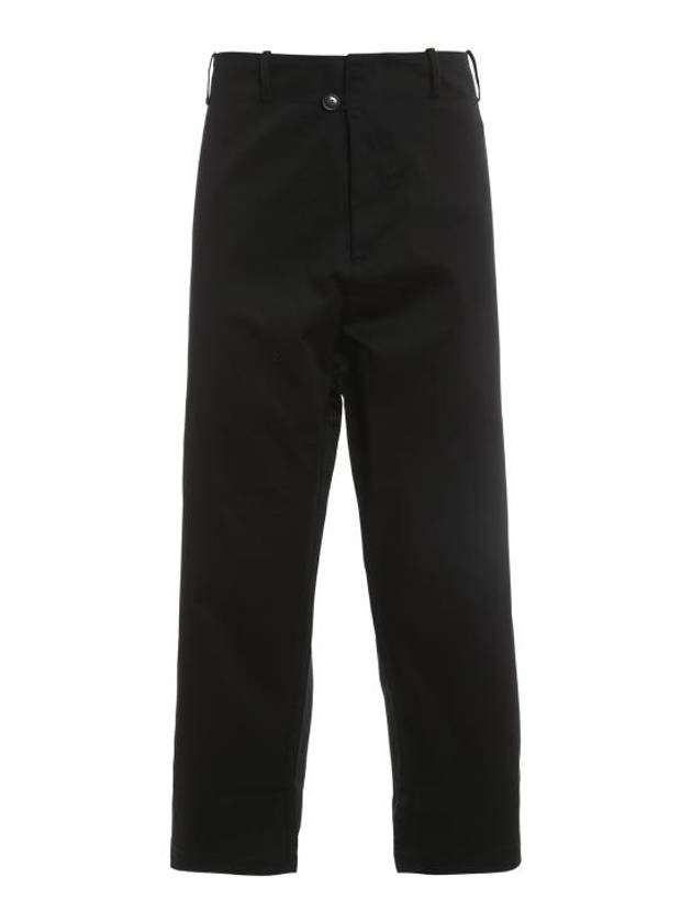 Elion Crop Twist Cotton Slacks Black - VIVIENNE WESTWOOD - BALAAN 1