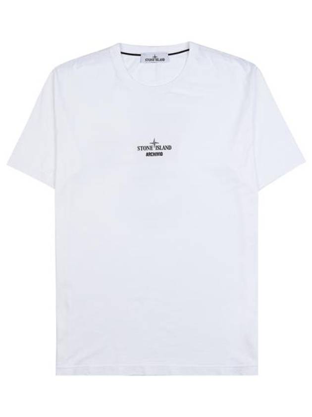 Archibio PVC Print Short Sleeve T-Shirt White - STONE ISLAND - BALAAN 2