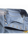 Logo Patch Denim Straight Jeans Light Blue - DIOR - BALAAN 8