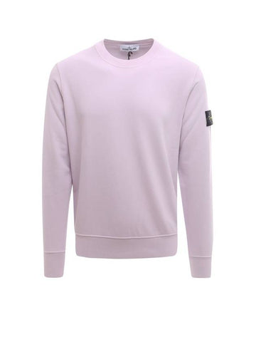 Wappen Patch Crew Neck Sweatshirt Pink Quartz - STONE ISLAND - BALAAN 1