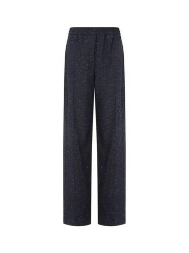 PS Women s Donegal Wide Banding Pants Dark Navy 271474 - PAUL SMITH - BALAAN 1