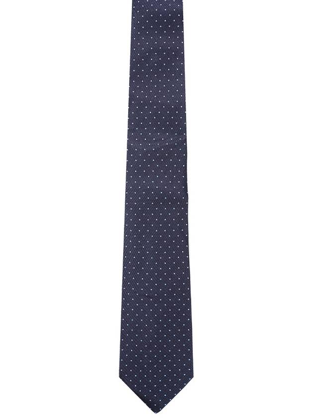 Gancini Silk Tie Navy - SALVATORE FERRAGAMO - BALAAN 1