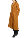 Prater Belted Virgin Wool Single Coat Orange - MAX MARA - BALAAN 7