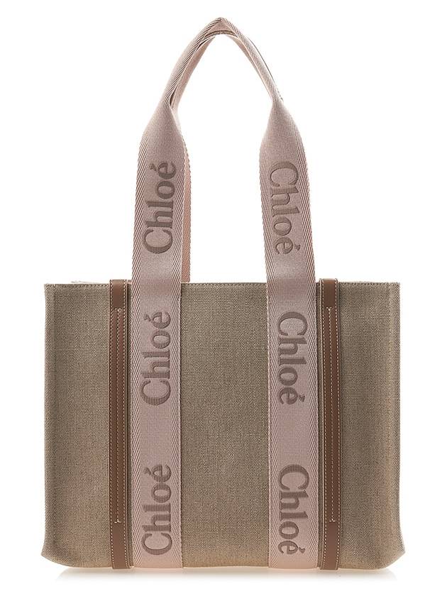 Woody Medium Tote Bag Beige - CHLOE - BALAAN 4