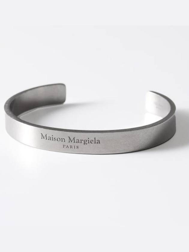 Engraved Logo Cuff Bracelet Silver - MAISON MARGIELA - BALAAN 2