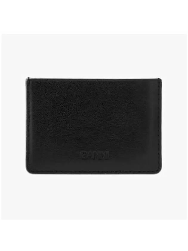 Bou Card Wallet Black - GANNI - BALAAN 5