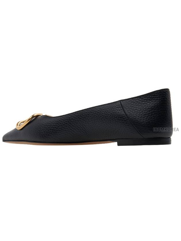 Women's V Logo Flats Black - VALENTINO - BALAAN 4