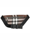 Checked Leather Bum Belt Bag Dark Birch Brown - BURBERRY - BALAAN 4