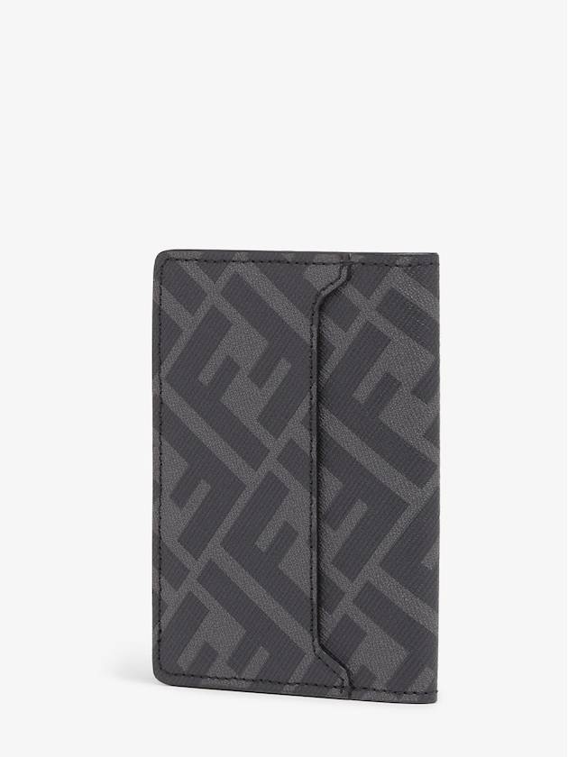 Diagonal Card Wallet Grey - FENDI - BALAAN 4