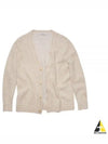 Wool Blend Cardigan Light Taupe - ACNE STUDIOS - BALAAN 2