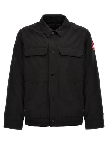 Burnaby Single Breasted Jacket Black - CANADA GOOSE - BALAAN 1