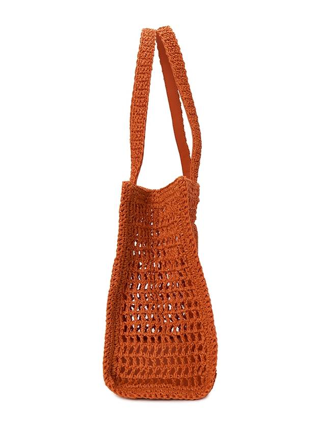 Ella Hand Crochet Small Tote Bag Orange - TORY BURCH - BALAAN 3