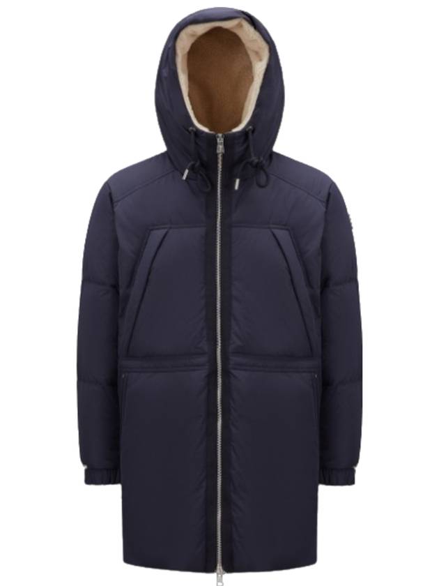 Truy res hooded long padded down jacket navy blue I2 091 1C00004 54A91 74S - MONCLER - BALAAN 2