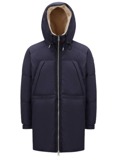 Truy res hooded long padded down jacket navy blue I2 091 1C00004 54A91 74S - MONCLER - BALAAN 2