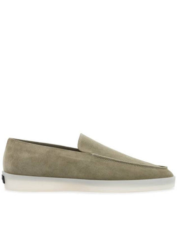 minimalist suede loafer in sage green with rubber sole - FEAR OF GOD - BALAAN 1