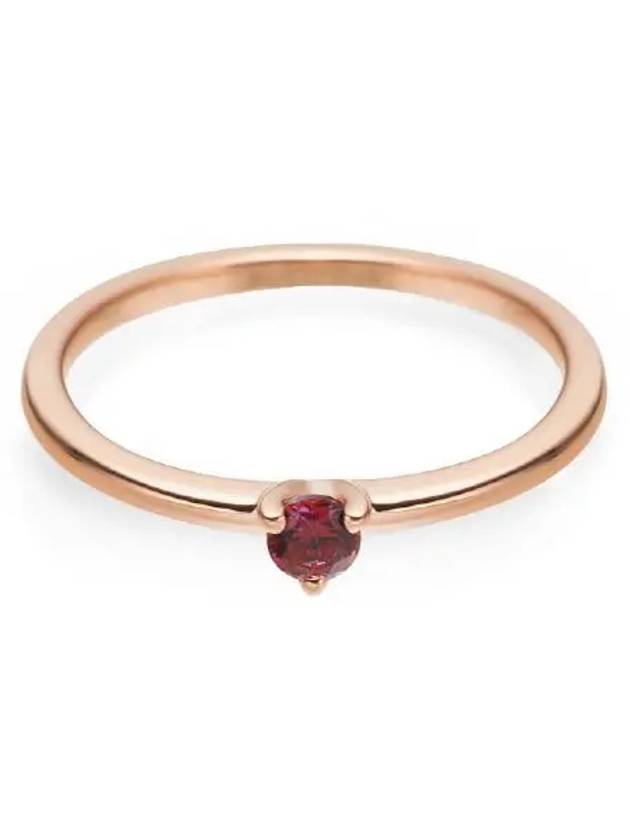 red solitaire ring rose gold - PANDORA - BALAAN 5