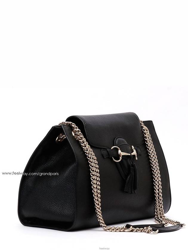 Black leather Emily shoulder 62929 - GUCCI - BALAAN 2