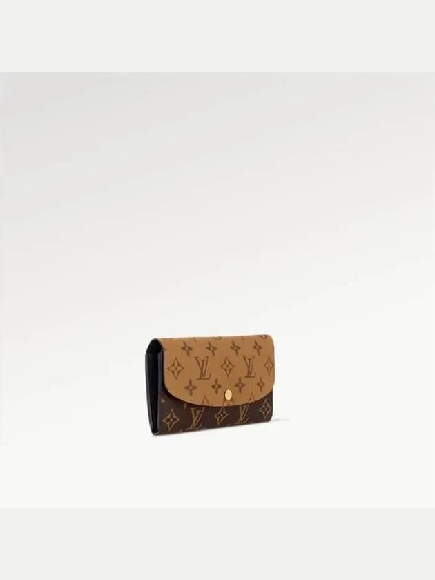 Emily Monogram Reverse Canvas Long Wallet Brown - LOUIS VUITTON - BALAAN 3