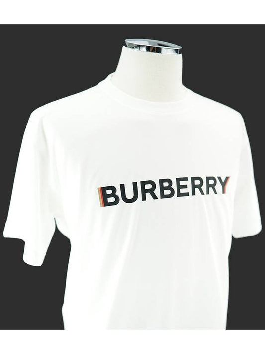 Cotton Short Sleeve T-Shirt White - BURBERRY - BALAAN 2