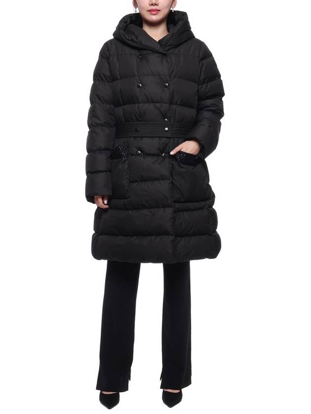 Aubigny Long Padding Black - MONCLER - BALAAN 4