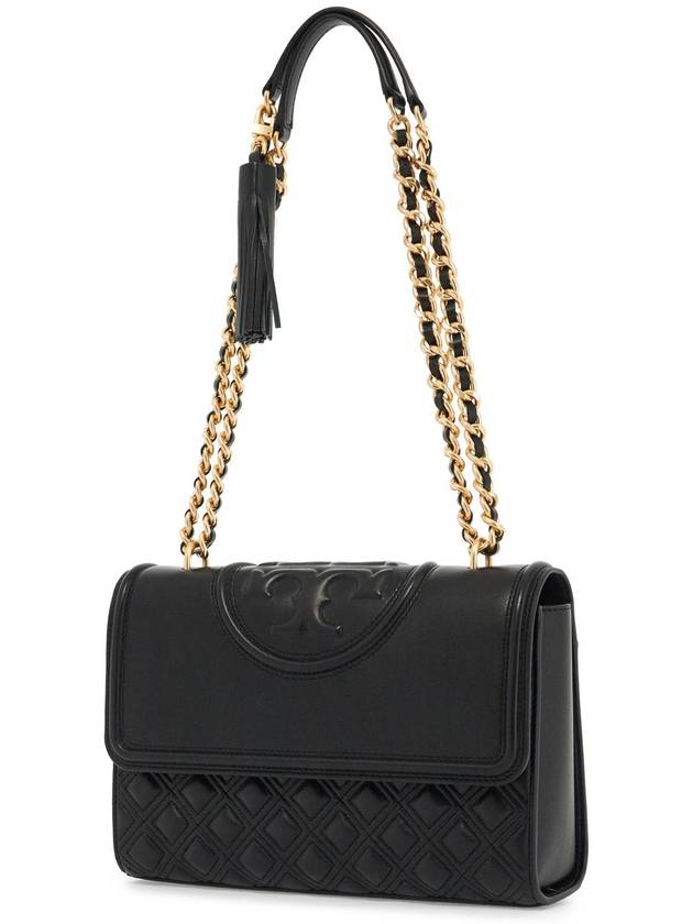 Fleming Convertible Shoulder Bag Black - TORY BURCH - BALAAN 4