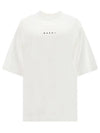 Logo Cotton Short Sleeve T-Shirt White - MARNI - BALAAN 2