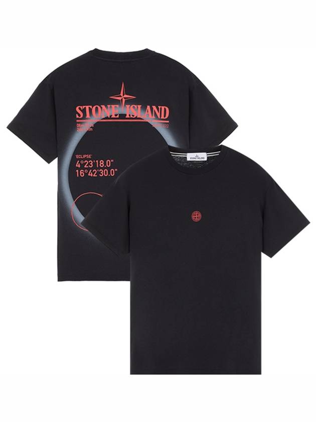 Solar Eclipse Short Sleeve T-Shirt  Black - STONE ISLAND - BALAAN 2